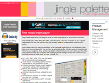 Tablet Screenshot of jinglepalette.com
